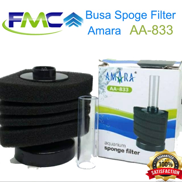 Busa Sponge Filter Aquarium Biofoam Bio Foam Mini Spon Amara AA 933 833 Aquascape Penyaring Udara Aerator Airator Aksesoris Perlengkapan ikan