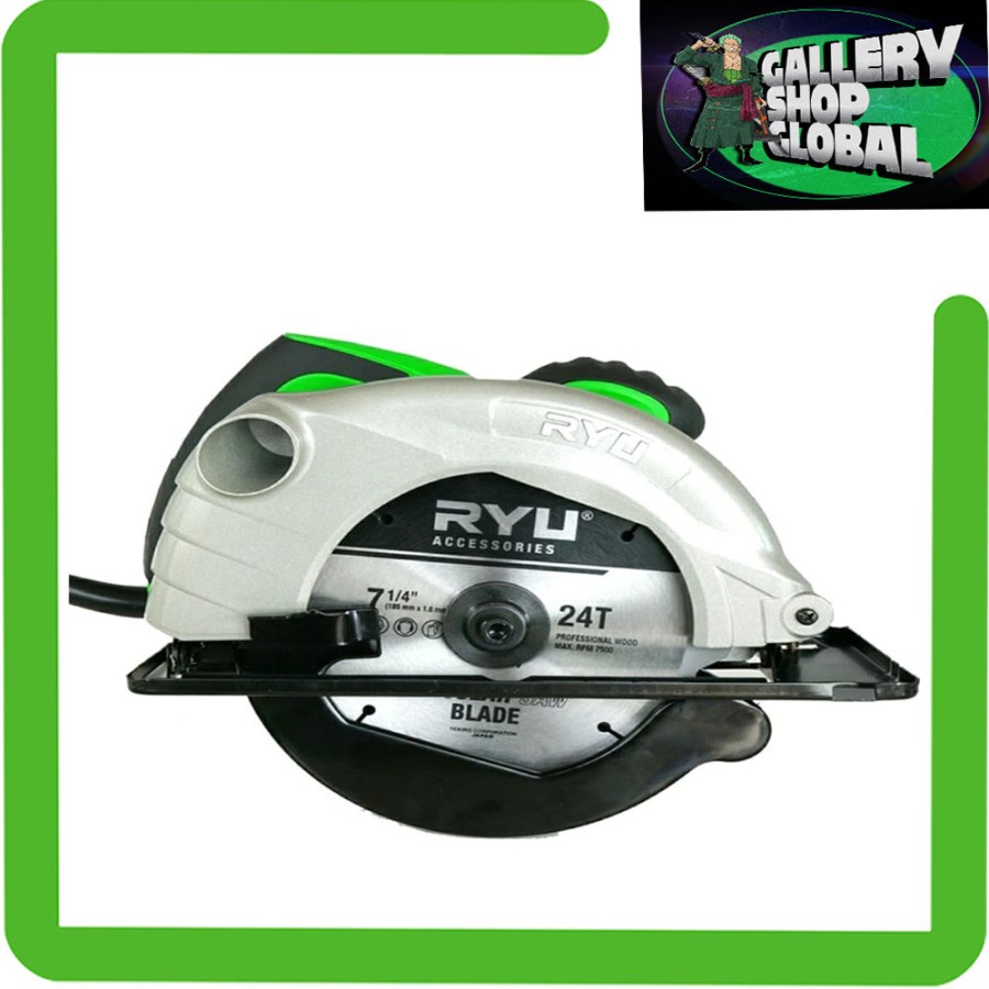 Ryu RCS185-2 circular saw 7" mesin gergaji kayu 7 inch RCS 185-2 ori