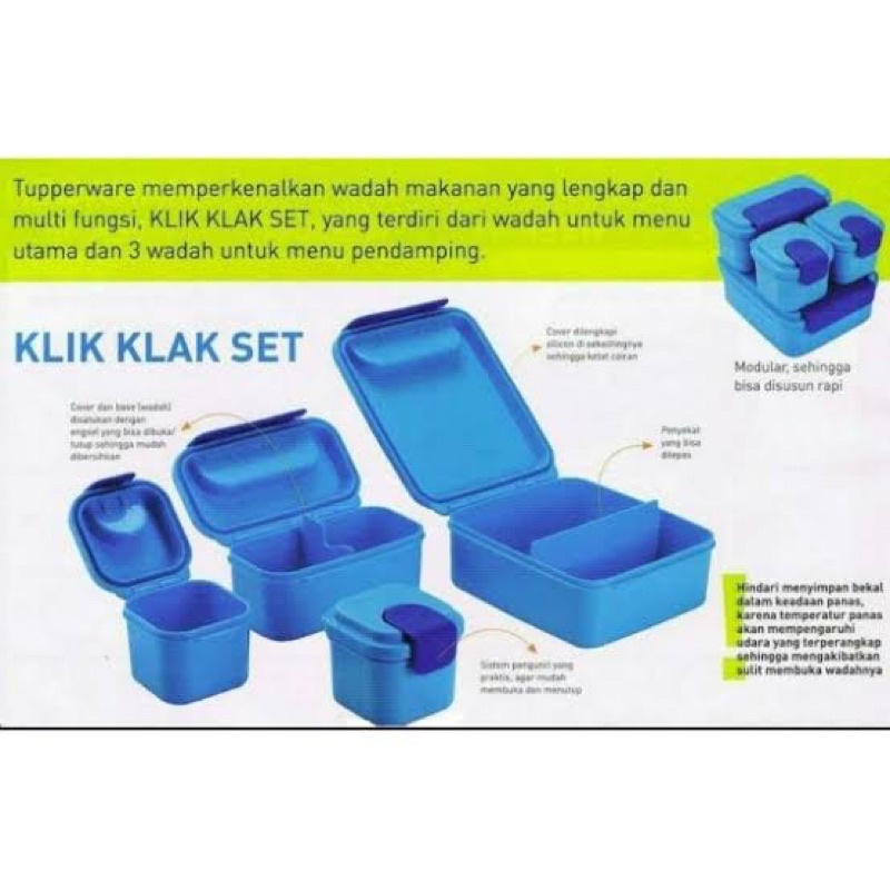 TUPPERWARE KLIK KLAK SET