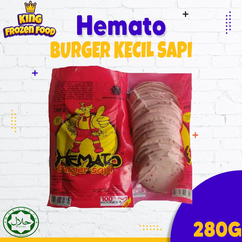 Hemato Burger Sapi Kecil Isi 20Pcs