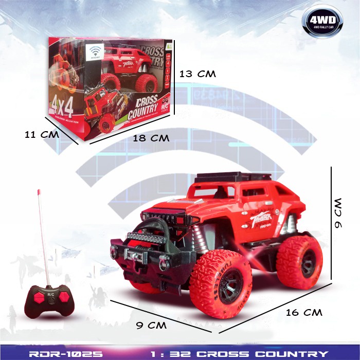 MAINAN RC MONSTER BOOST MOBIL SNEAK REMOTE CONTROL JEEP ROCK CRAWLER