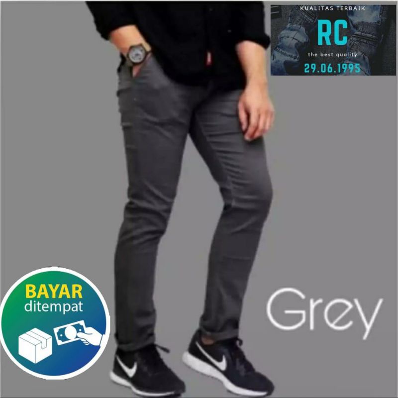 TERLARIS CELANA PRIA CHINO Slim fit Panjang Kerja kantor Santai Liburan Cowok Gentleman 27 - 38