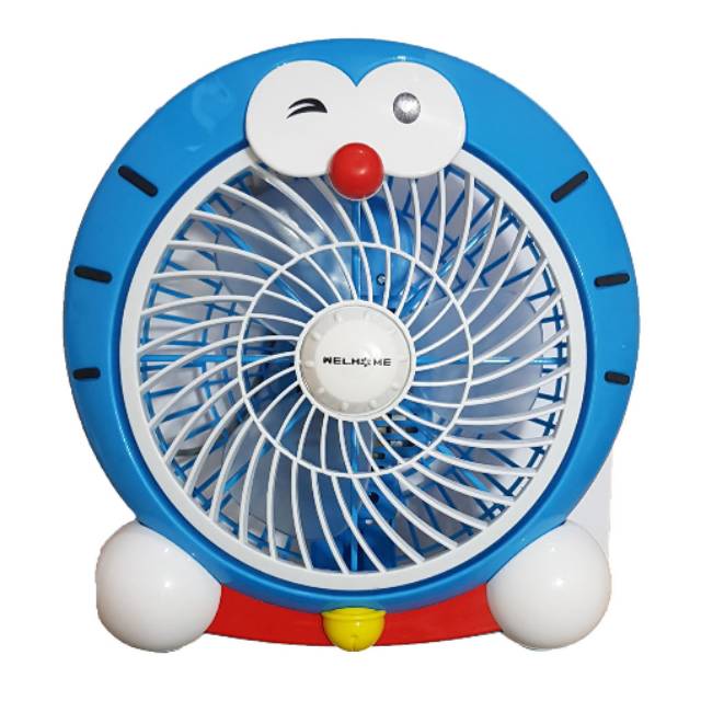 Kipas Angin Doraemon Welhome / Kipas Angin Listrik Karakter/Kipas Angin Box Fan