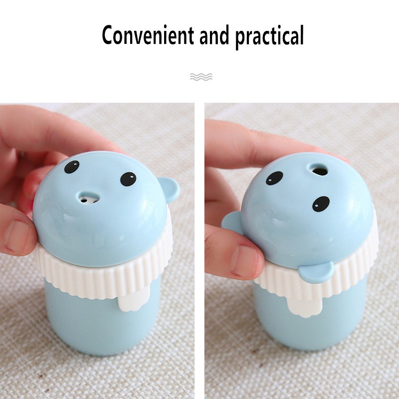 Botol Dispenser Tusuk Gigi Portabel Bahan Plastik Motif Kartun Untuk Meja Dapur