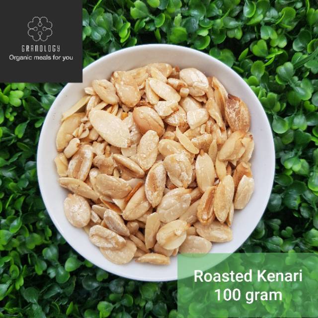 (Kemasan Vakum) Roasted Kenari / Kacang Kenari Oven 100 Gram by Granology