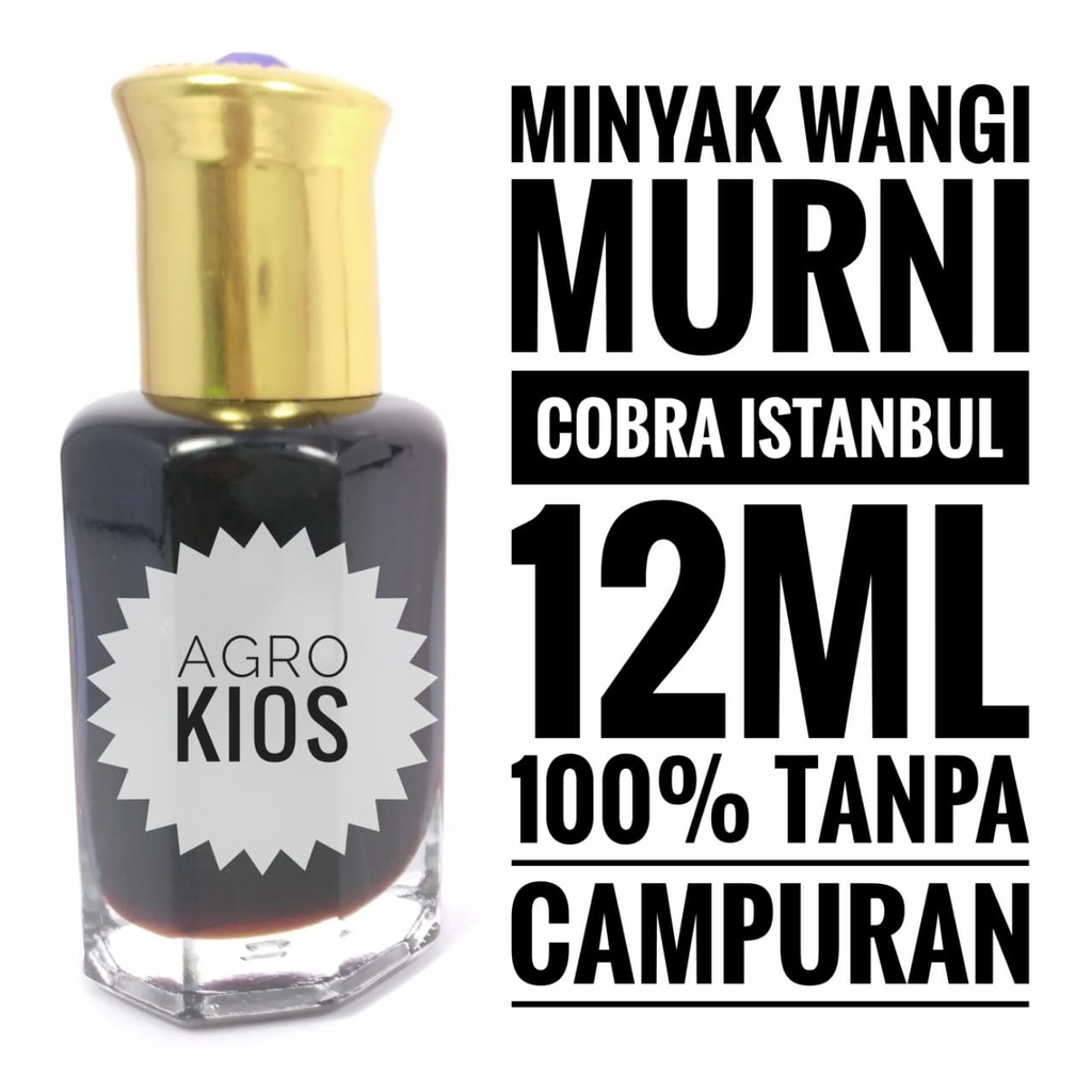 MINYAK WANGI COBRA ISTAMBUL 12ml TANPA CAMPURAN