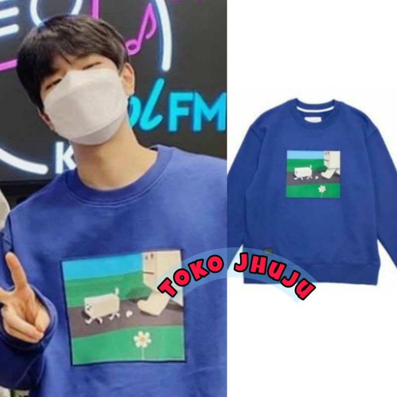 Basic sweater Stray Kids Seungmin Style Box Man Painting DTF