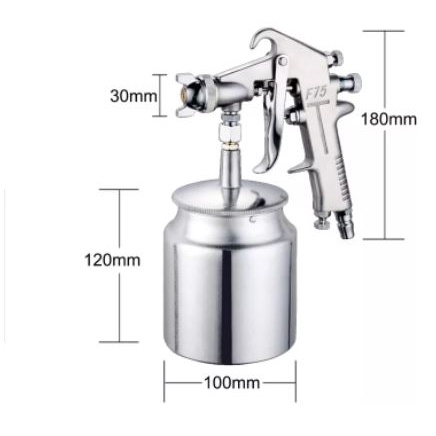 NEW PROMO CUCI GUDANG !!!KDK Air Spray Gun / Semprotan cat - Spray Gun F 75 s Tabung Bawah MADEIN JAPAN ORIGINAl