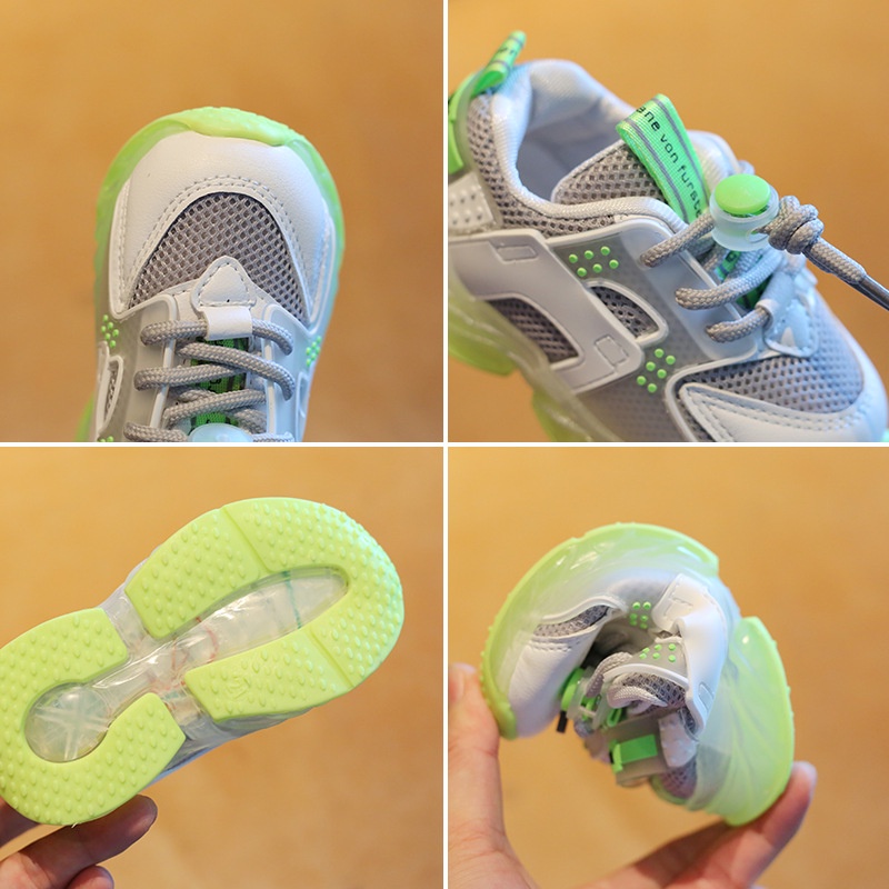 Sepatu anak LED anak motif terbaru sneakers anak import