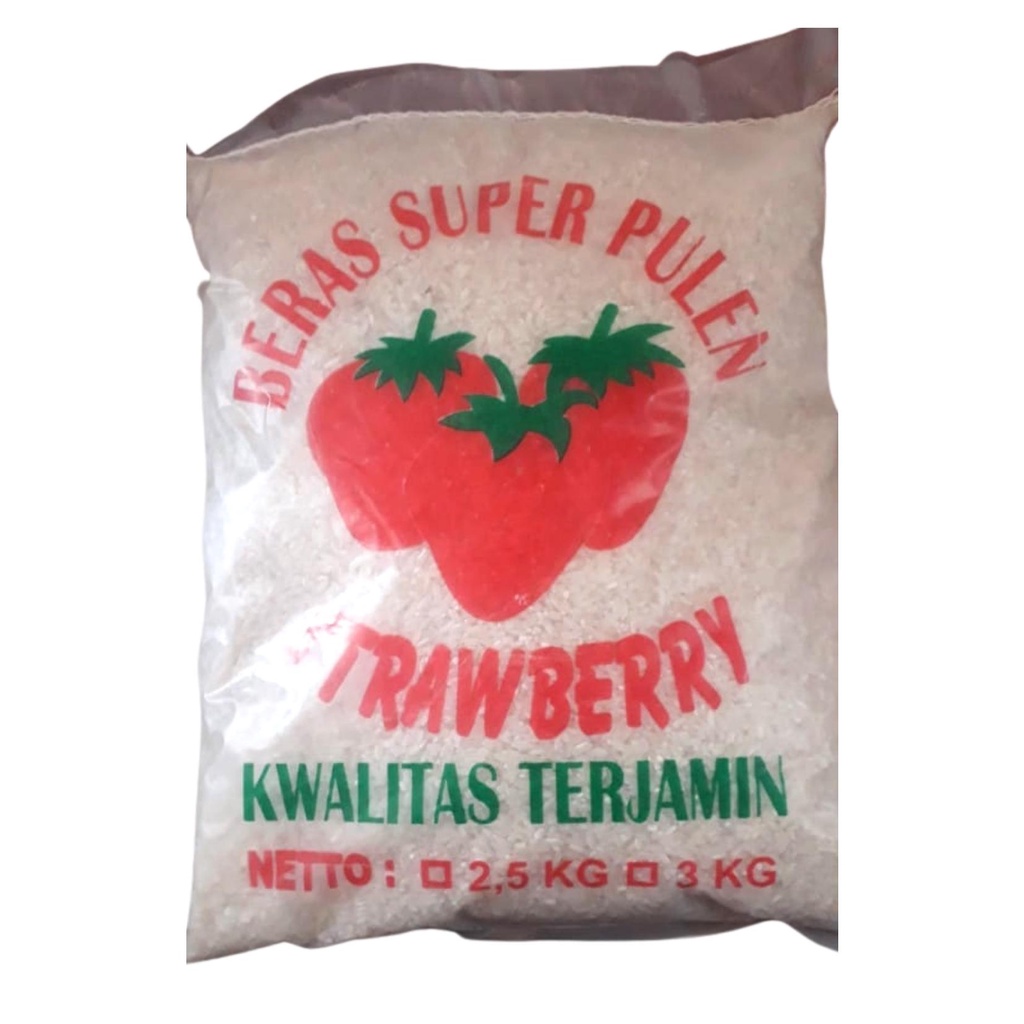 

Beras Strawberry 2,5kg / 3kg Bahan Pokok Sembako Cocok Untuk Zakat