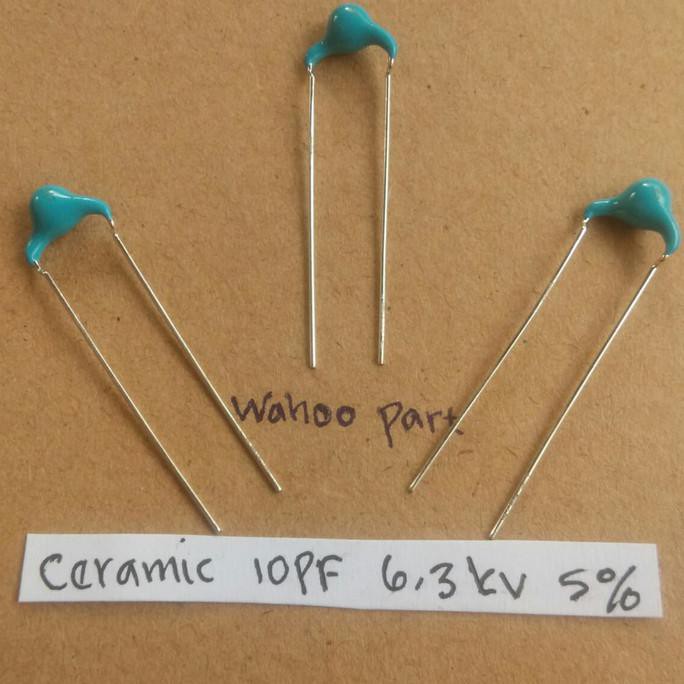 Capacitor Ceramic 10Pf 6,3Kv 5% Wahooo Murah