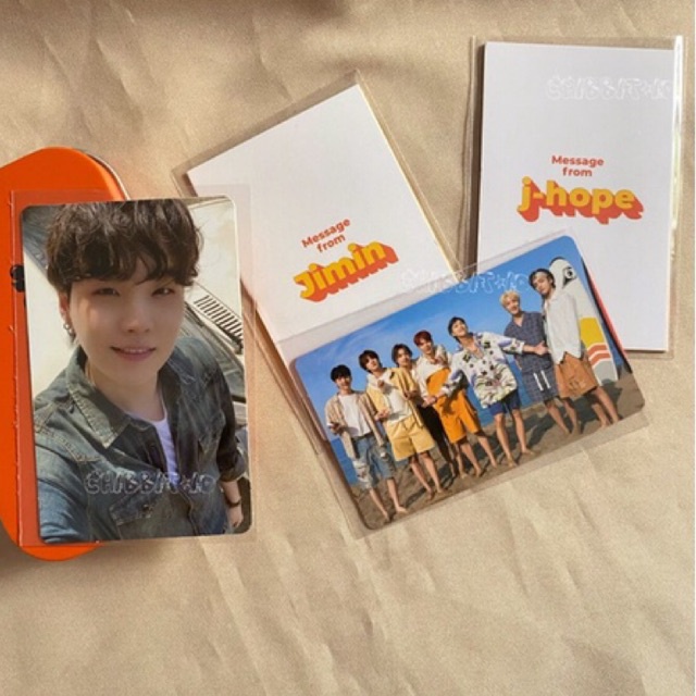 BTS BUTTER POB PHOTOCARD YOONGI SUGA JIMIN JHOPE