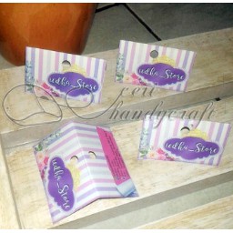 

Hangtag label produk uk.7x9cm desain CUSTOM isi 100pcs