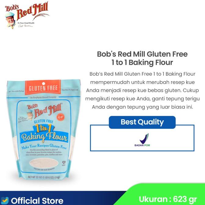 

Bob's Red Mill Gluten Free 1 To 1 Baking Flour 623 gr