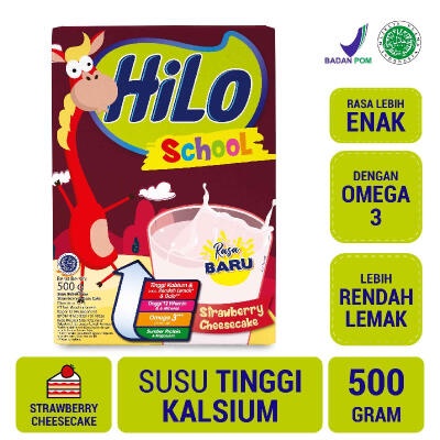 

Hilo School Strawberry Cheesecake 500 gr - Susu Hilo - Hilo School - Tinggi Kalsium - Untuk Anak Usia Dibawah 12 Tahun