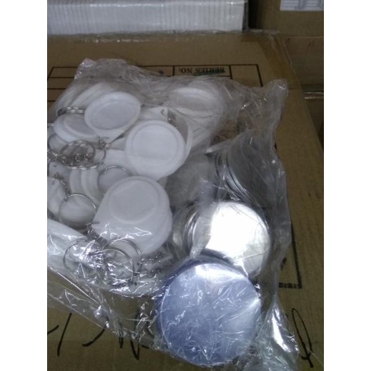 ➥ Bahan Pin / Bahan Bros Gantungan Kunci Polos Ukuran 4,4 isi 100 ✲