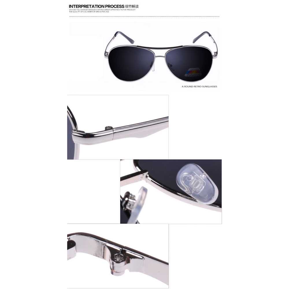 Kacamata Hitam Polarized Bulat Korea Sunglasses Stylish Anti Silau / Kacamata Pria Wanita Sinar Uv Photocromic Keren Anti Radiasi Hitam Transparan Gaya Fashionable / Kacamata Outdoor Olahraga Hangout Jalan Anti Debu Kotoran Branded Import Murah Original