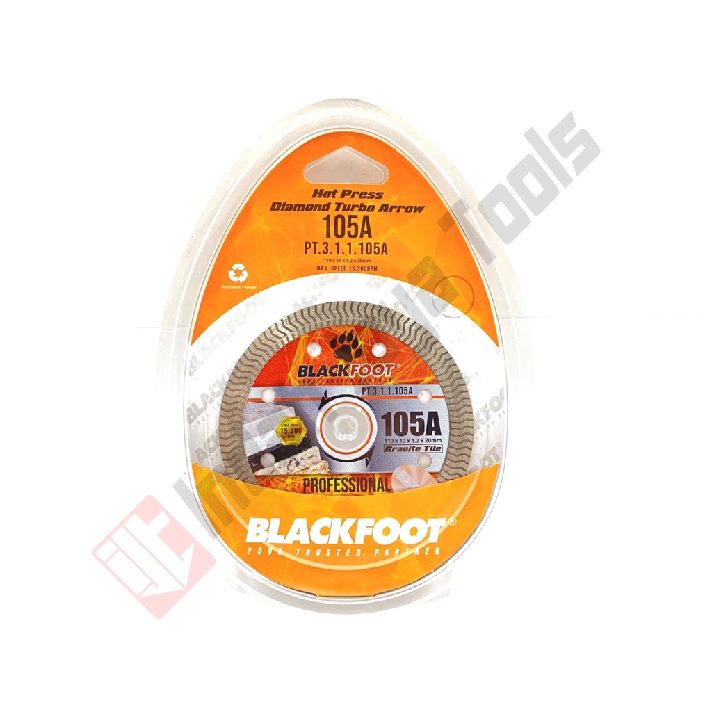 BLACKFOOT 105 TURBO Diamond Wheel 4&quot; Mata Pisau Potong Keramik Granit