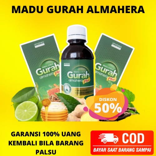 [AGEN RESMI GARANSI 100% UANG KEMBALI] MADU GURAH ALMAHERA PLUS 1000% ORIGINAL Obat Sesak Nafas Sinu