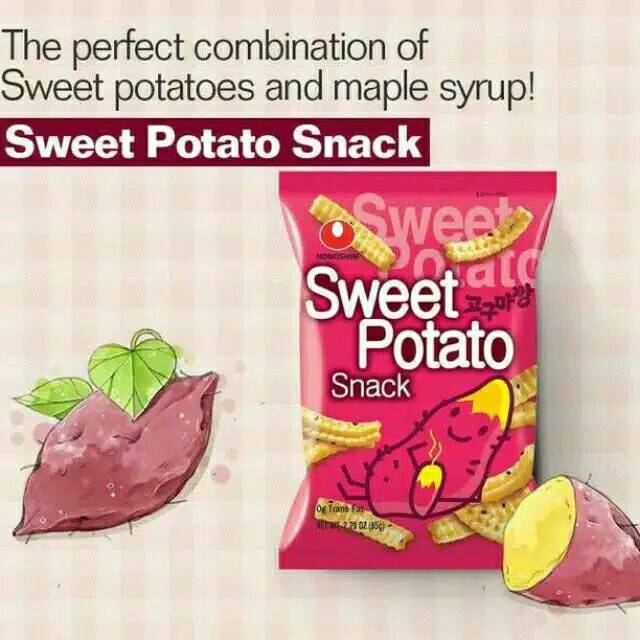 

Nongshim Korean Sweet Potato, Snack Ubi Ungu Korea