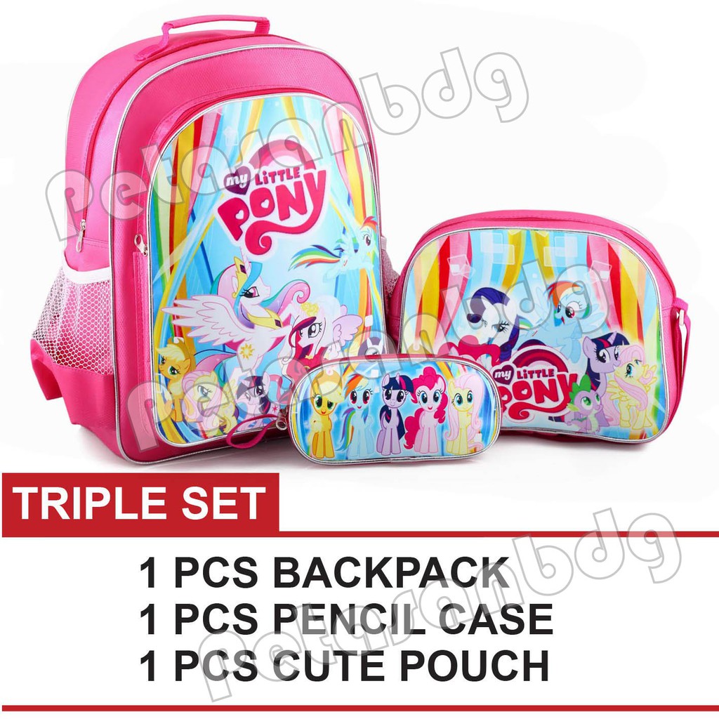 PTS -Ransel Sekolah Anak SD / TK Karakter Kartun - TRIPLE SET.PTS