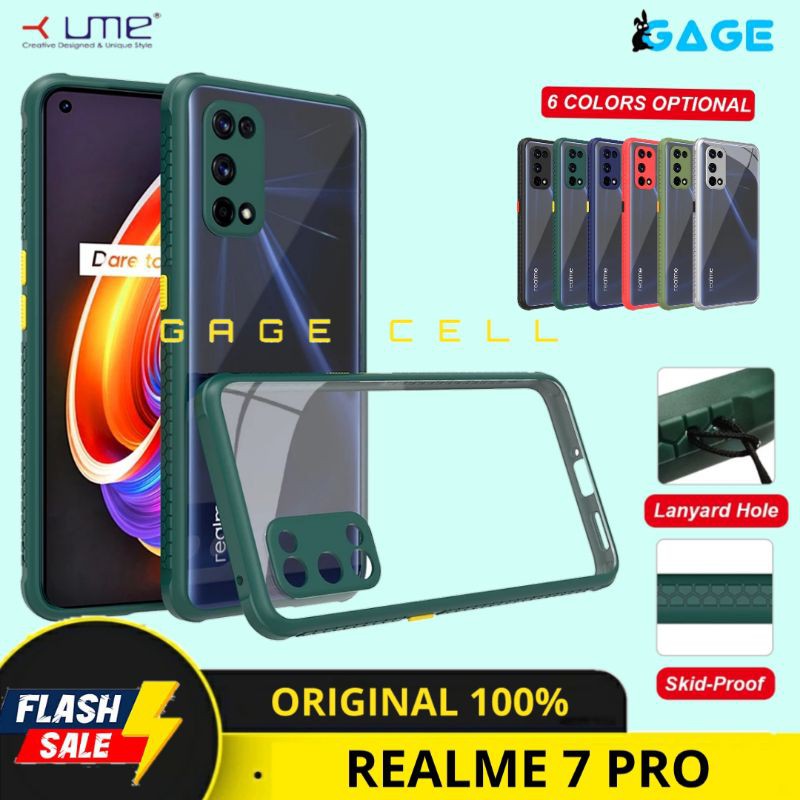 ORIGINAL ✅ SOFTCASE CASE HYBRID FUZE CRYSTAL REALME 7 PRO - HARDCASE REALME 7PRO CASING BACK COVER