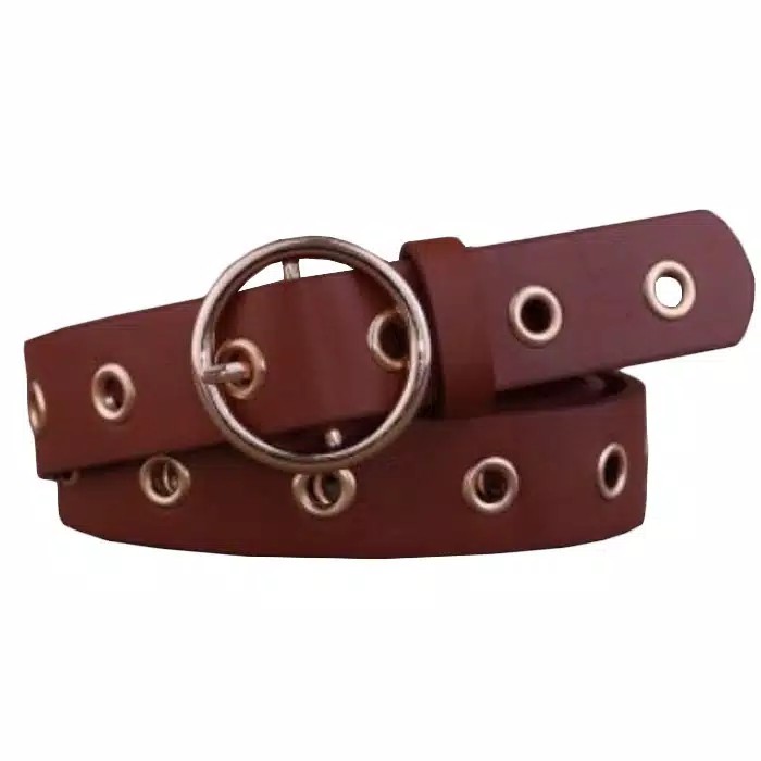 HOPYLOVY - Ikat Pinggang Wanita Korean Retro Ring Belt Fashion