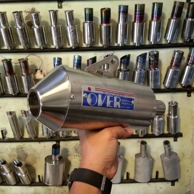Silencer knalpot over racing stainles knalpot klx150 crf150