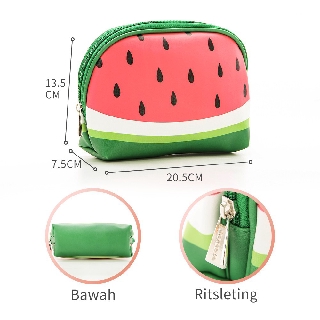 Miniso Official Fruit Series Shell Cosmetic Bag / Kosmetik