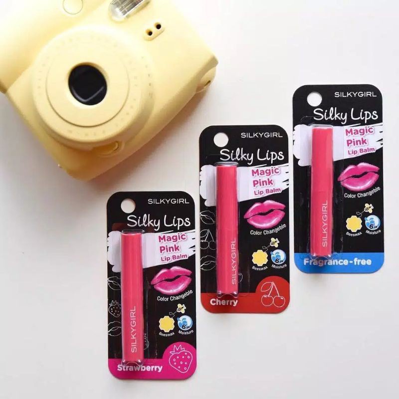 SILKY GIRL magic pink lip balm / vitamin bibir