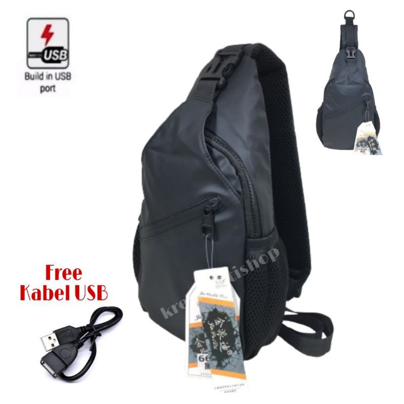 tas selempang Sling bag waterproof pria tas selempang waterproof