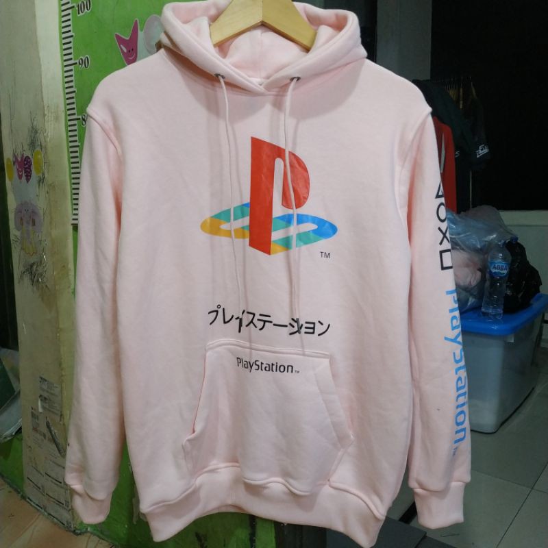 Hoodie Hnm Pria Wanita Cewek Pink Jaket H&amp;M Playstation Full Tag Free Paper Bag