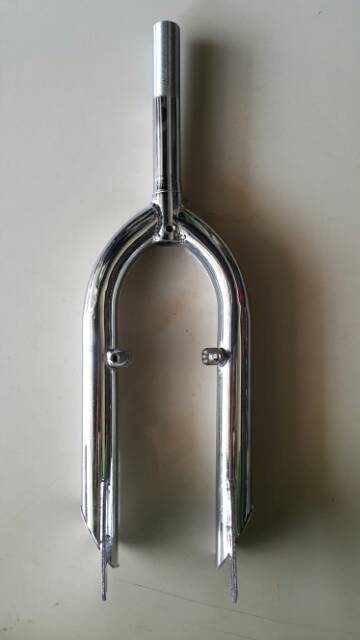 Fork / Garpu sepeda BMX 20 chrome stainless cp pivot