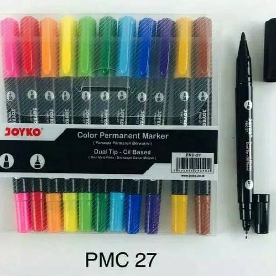 

Diskon 12.12 Pen Spidol Color Permanen Marker PMC-27 Joyko Pulpen れ