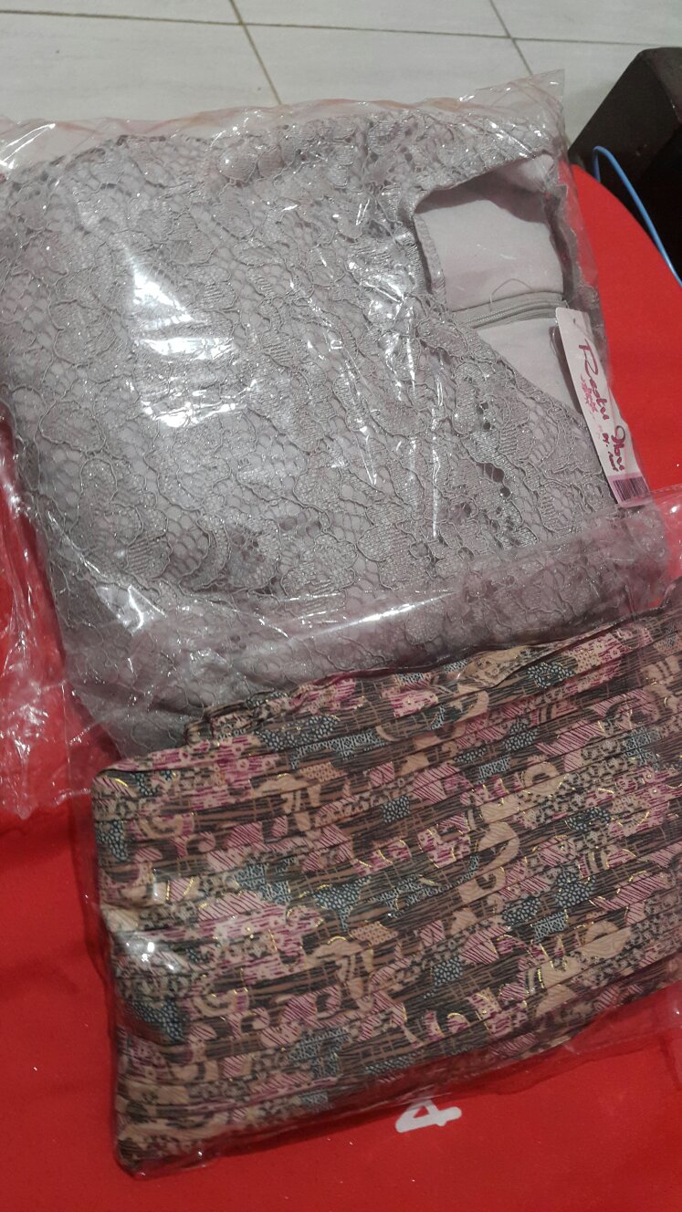 Promo Bulan Ini...! Setelan Kebaya Modern Tunik Brukat Aneka Pilihan Warna