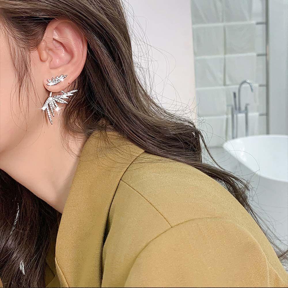 Mxbeauty Anting Wanita Kepribadian Retro Pesta Berlian Imitasi Temperamen Lady Stud Earrings