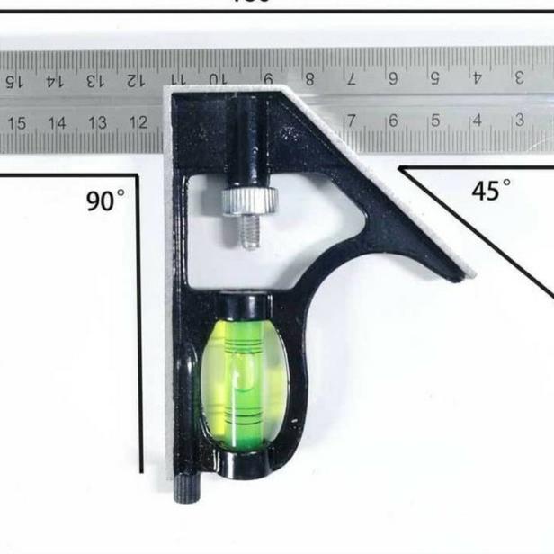 

combination square ruler siku kombinasi Penggaris waterpass