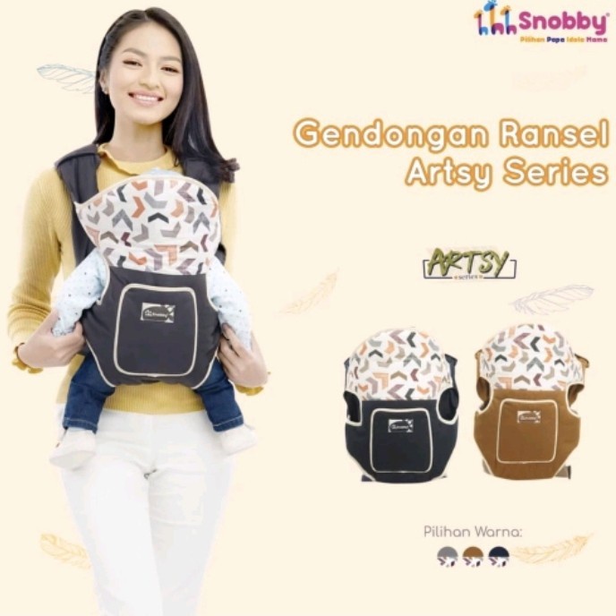 Makassar ! Gendongan Ransel Snobby Saku Print Artsy Series TPG 5844