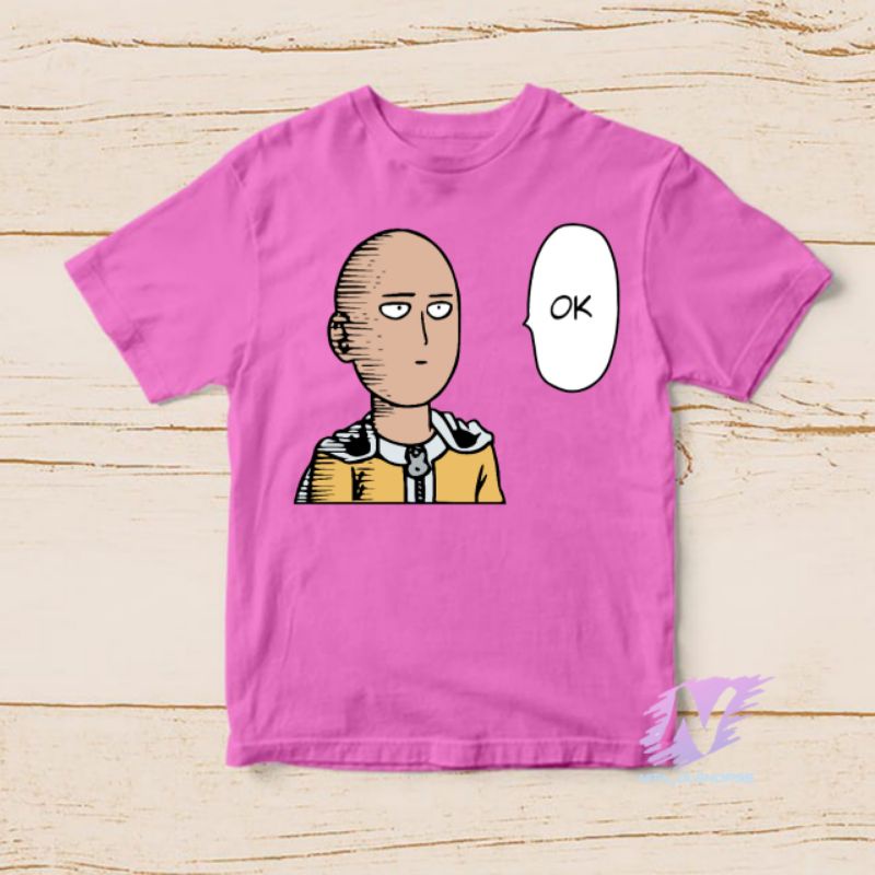 kaos one punch man kaos anak karakter anime