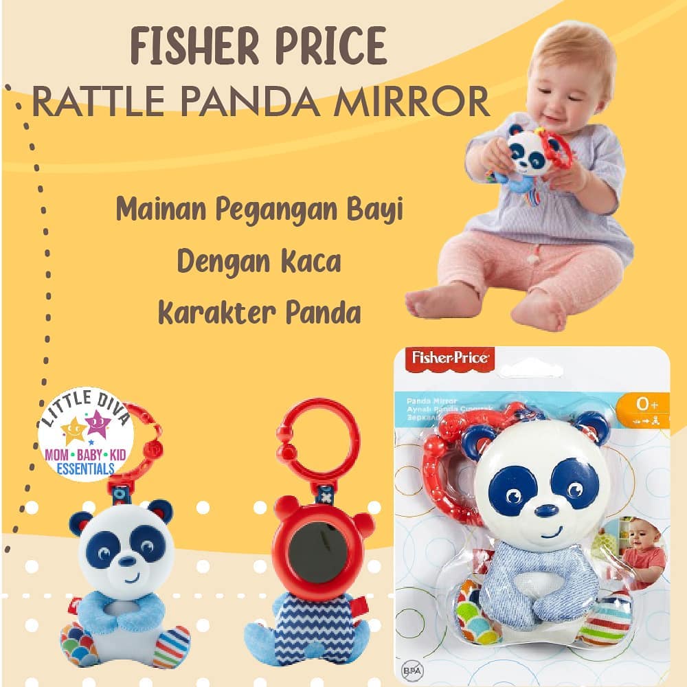 ORI Mainan Rattle FISHER PRICE - Mainan Pegangan Bayi Karakter Monyet Lucu Monkey