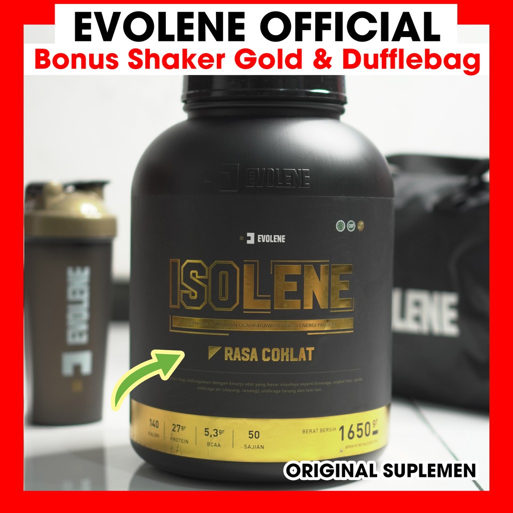 Isolene 50Serving 50 Serving Evolene Whey Isolate Protein 50Serv 50 Serv COKLAT STRAWBERRY VANILLA