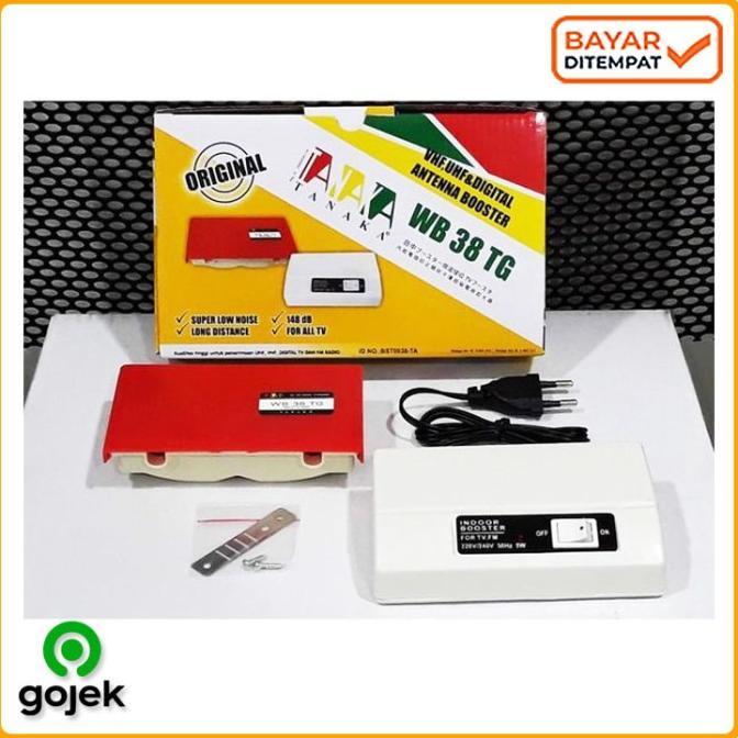 Booster penguat sinyal signal antena TV UHF Tanaka WB 38 TG Boster