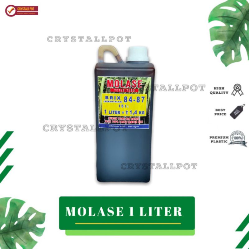 MOLASE TETES TEBU PREMIUM MURNI ASLI TANPA CAMPURAN KEMASAN 1 LITER - MOLASE 1 LITER
