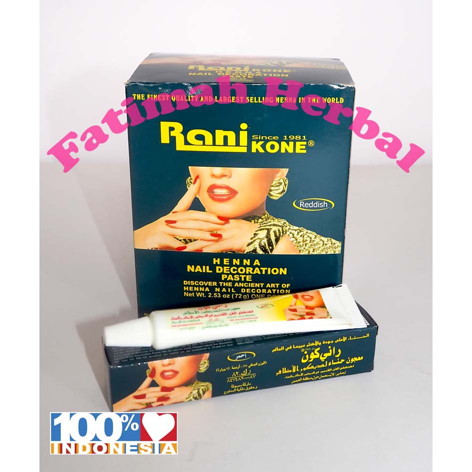 Rani Kone Henna Paste Mahendi Original Arab Shopee Indonesia