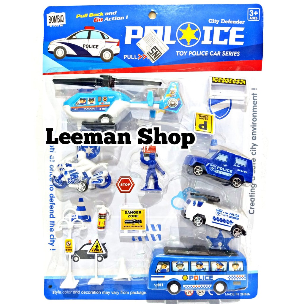 MOBIL POLISI SET MAINAN ANAK LAKI LAKI