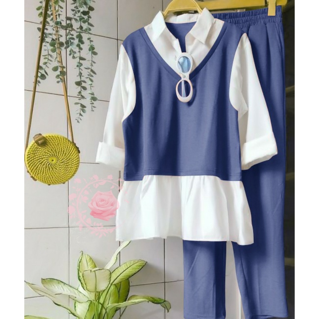 One set nanno | setelan wanita import | one set wanita premium-2