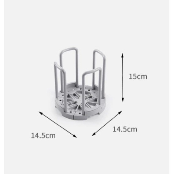 KA 44 Rak Mangkok / Piring Bundar Minimalist Expandable Premium Quality