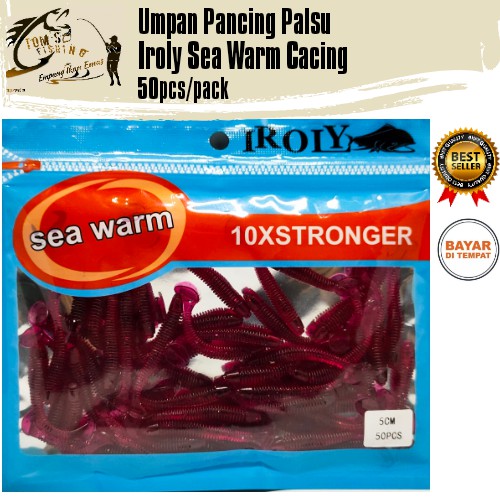 Umpan Pancing Palsu Iroly Sea Warm Cacing (50pcs/pack) Murah -  Engkus Fishing