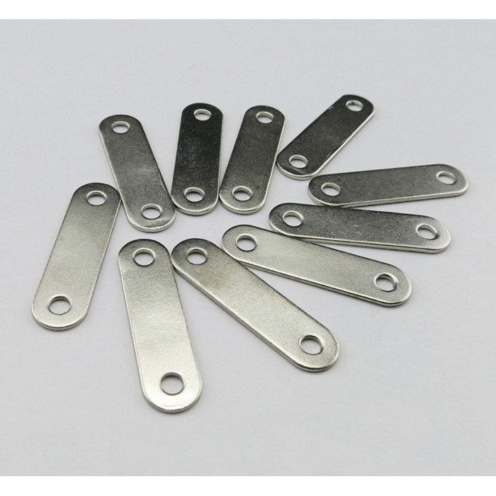 Small Iron Plate 30*8mm DIY Toys Double Hole Gasket for Mini RC car