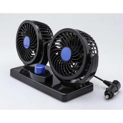 KIPAS ANGIN MOBIL MINI DOUBLE / HEADED FAN AKSESORIS MOBIL INTERIOR